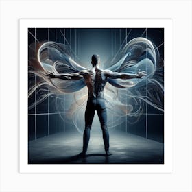 Robot Male Art Print