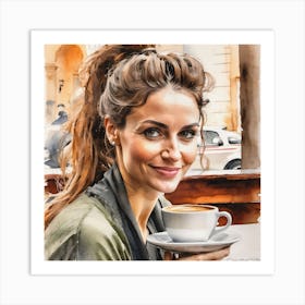 Puglia Coffee - Watercolor Painting Art Print