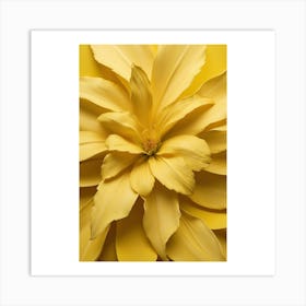 Yellow Dahlia 2 Art Print