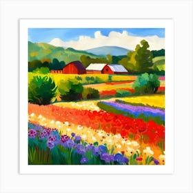 Tulip Field 2 Art Print