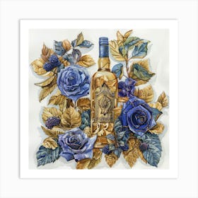 Blue Roses Art Print