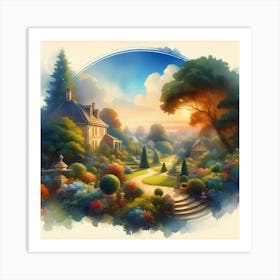 Landscape Painting 48 Art Print