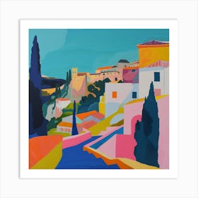 Abstract Travel Collection Granada Spain 2 Art Print