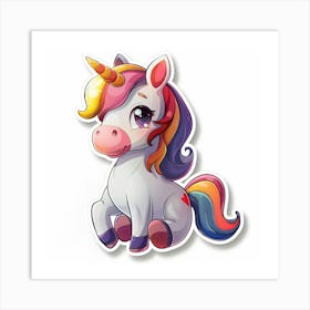 Unicorn Sticker 114 Art Print