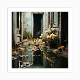 Flooded House Art Print