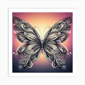 Symmetry Butterfly Art 2 Art Print