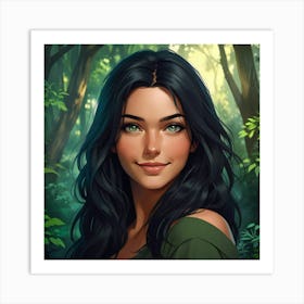 Forest grace Art Print