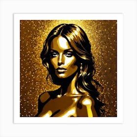 Golden Girl Art Print