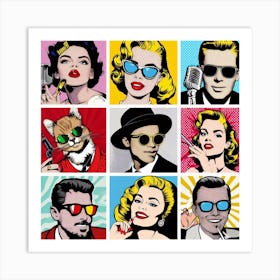 famous icon or celebrity Art Print