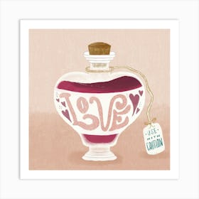 Love In A Bottle Art Print