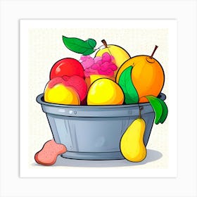 Fruit Basket Art Print