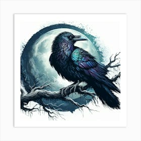 Illustration Raven 3 Art Print