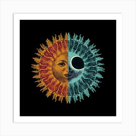 Sun And The Moon Art Print