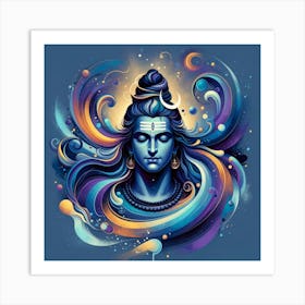 Lord Shiva 8 Art Print