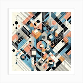 Abstract Geometric Pattern Art Print