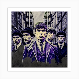 60s retro band Art Print