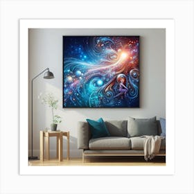 Galaxy Painting Art Print