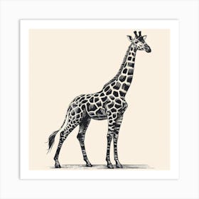 Illustration Giraffe 3 Art Print