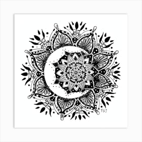 Luna Mandala Art Print