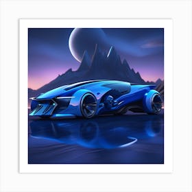 Futuristic Car 1 Art Print