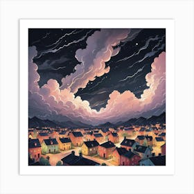 An Evening With Clouds Art (3) Art Print