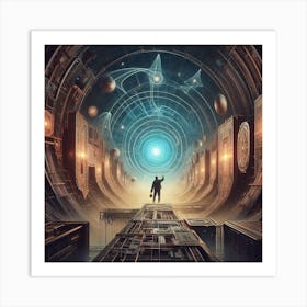 Futuristic Tunnel 4 Art Print