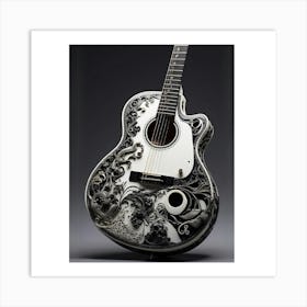 Yin and Yang in Guitar Harmony 12 Art Print