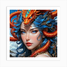 Dragon Girl jhgy Art Print