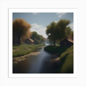 River 10 Art Print