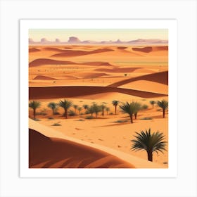 Sahara Desert Landscape 1 Art Print