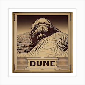 Dune Vintage Fan Art Poster 5 Art Print