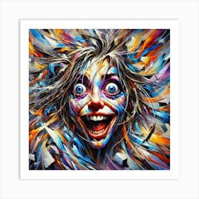 Clown Face Art Print