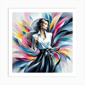 Sophisticated woman Art Print