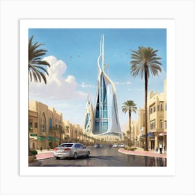 Qatar'S Tallest Building Art Print