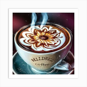 Coffee Latte Art Art Print