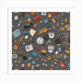 Collection Of Various Items Art Print