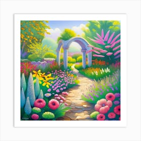Garden Path 1 Art Print
