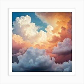 Cloud Stock Videos & Royalty-Free Footage 2 Art Print