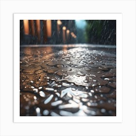 Rainy Day In The City 5 Art Print