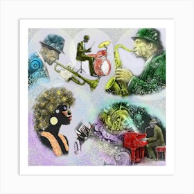 Jazz Musicians Art Print