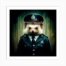 Hedgehog In Uniform 2 Poster