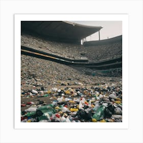 Stadium Trash 2 Art Print