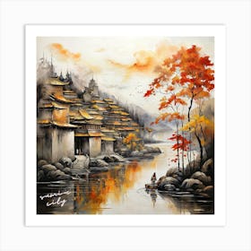 Chinese Village Art Print