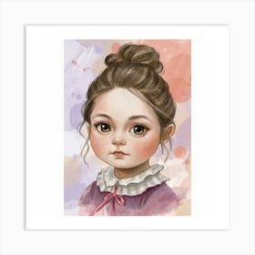 Portrait Of A Little Miss Art Print