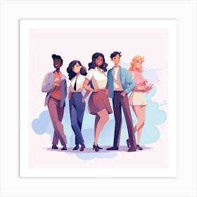 Group Of People 1 Art Print