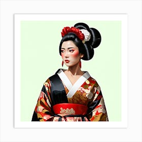 Geisha 3 Art Print