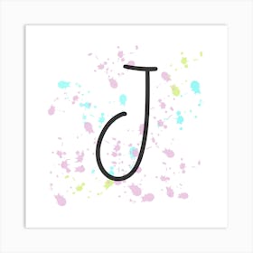 Name Initials Name Initials Letter J Art Print