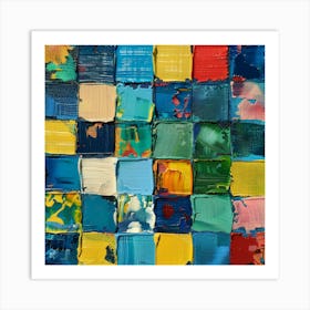 Squares 28 Art Print