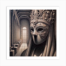 Mask Of Madness Art Print