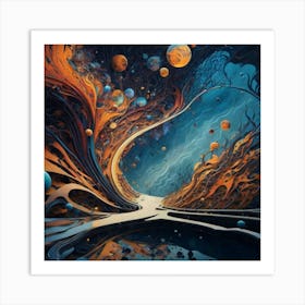 Road To The Moon Art Print